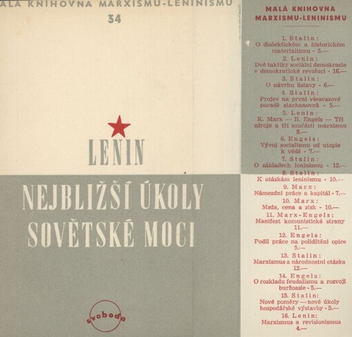 Nejbližší úkoly sovětské moci