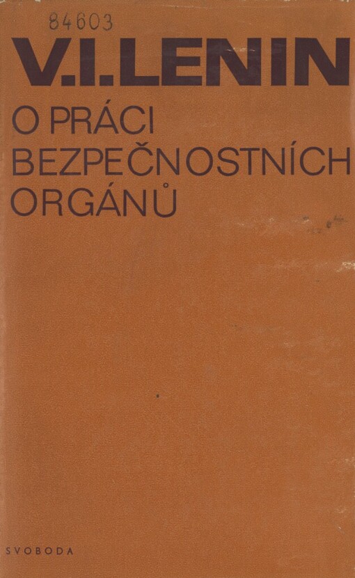 O práci bezpečnostních orgánů :sborník dokumentů z let 1917-1922