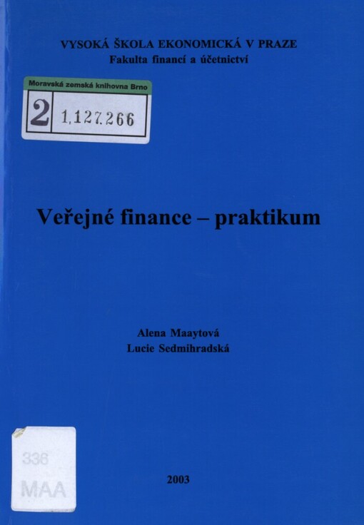 Veřejné finance - praktikum