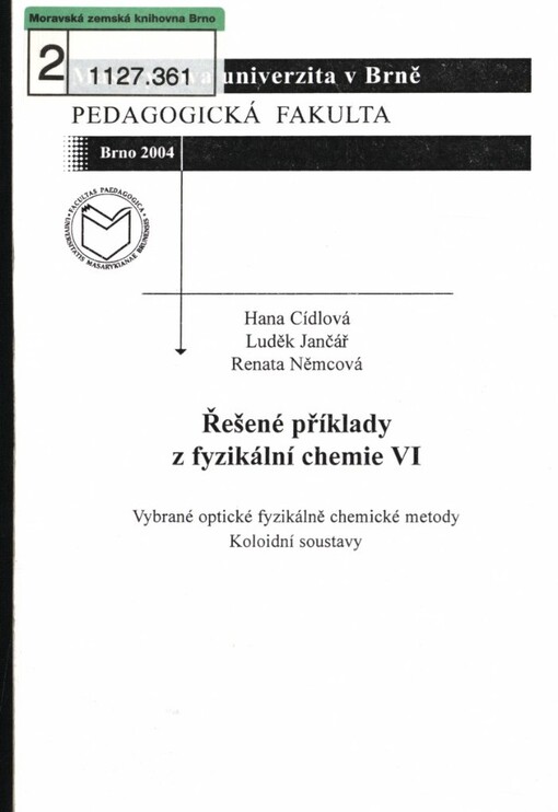 Řešené příklady z fyzikální chemie