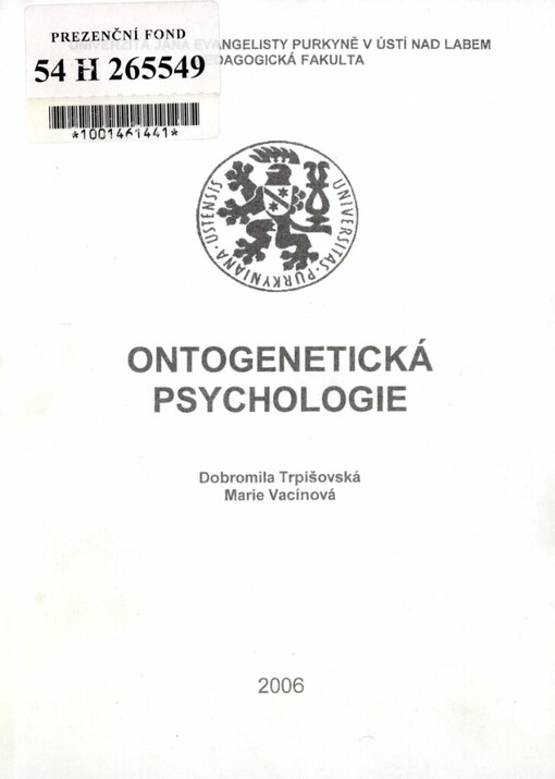 Ontogenetická psychologie