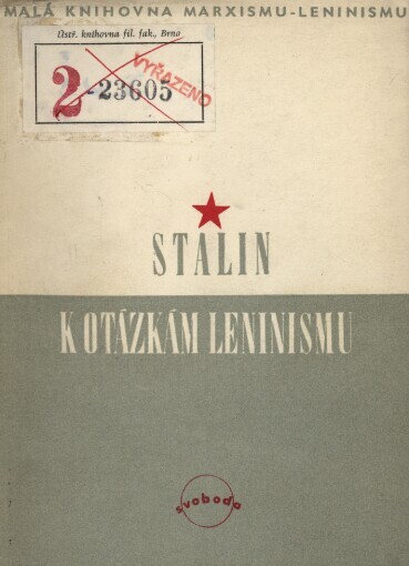 K otázkám leninismu