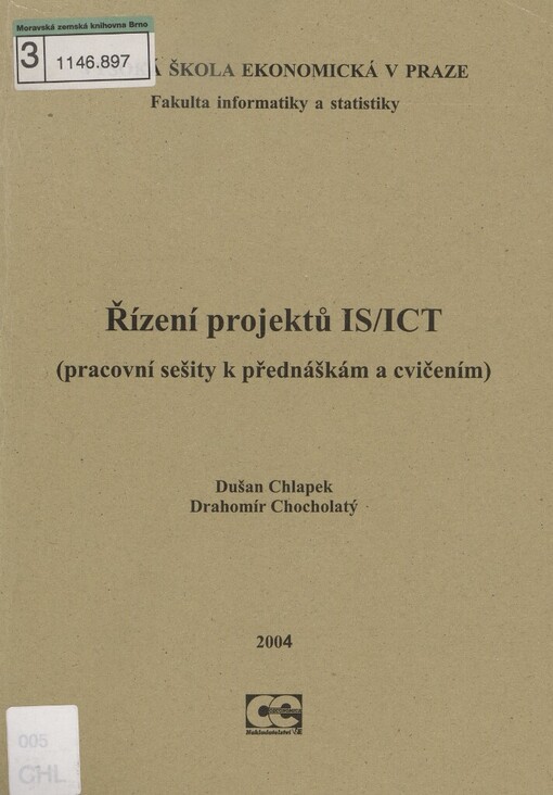 Řízení projektů IS/ICT :pracovní sešity k přednáškám a cvičením
