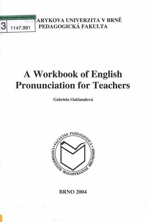workbook of English pronunciation for teachers