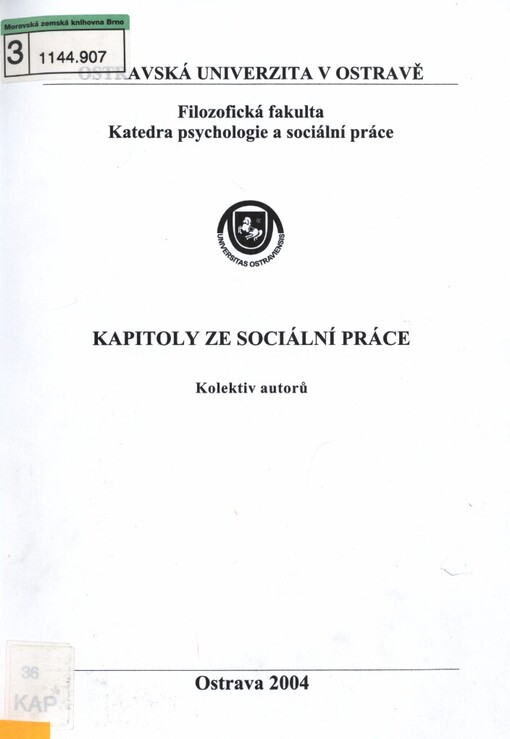 Kapitoly ze sociální práce