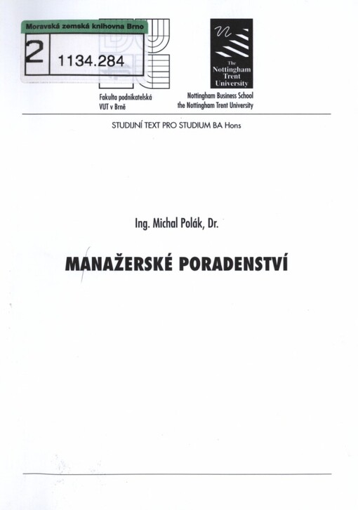 Manažerské poradenství