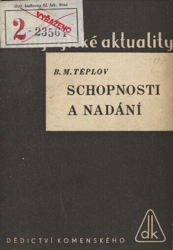 Schopnosti a nadání