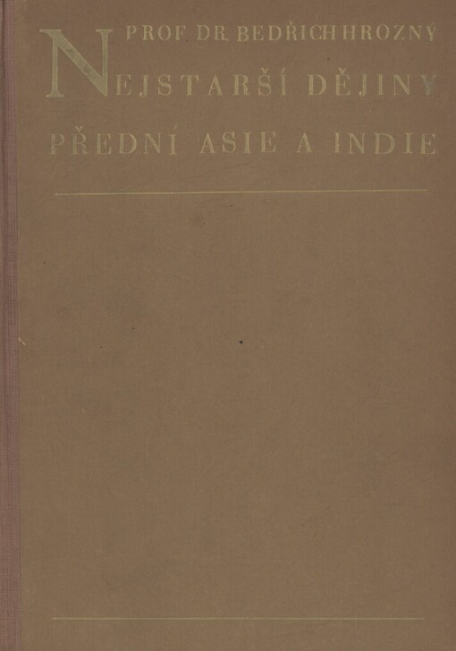 Nejstarší dějiny Přední Asie a Indie