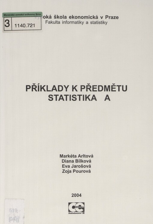 Příklady k předmětu Statistika A
