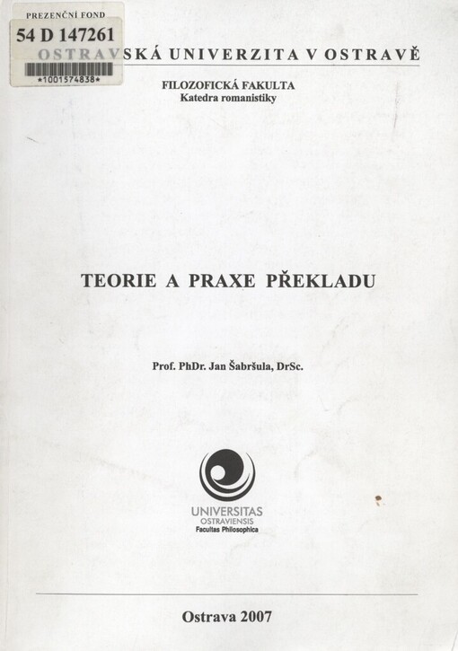 Teorie a praxe překladu