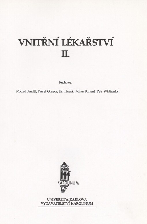 Vnitřní lékařství II: kardiologie