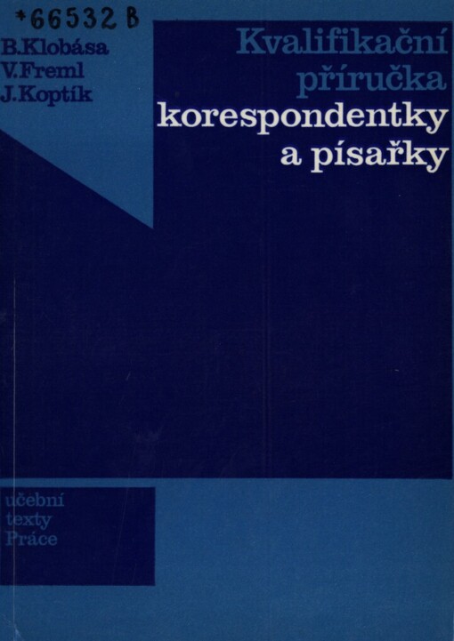 Kvalifikační příručka korespondentky a písařky
