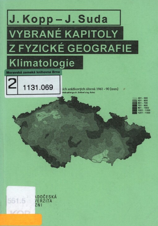 Vybrané kapitoly z fyzické geografie: klimatologie
