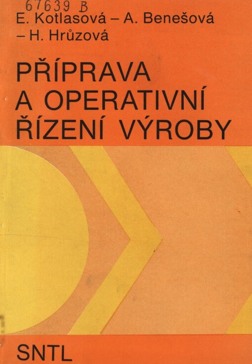 Příprava a operativní řízení výroby