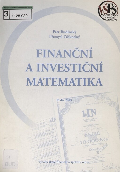 Finanční a investiční matematika