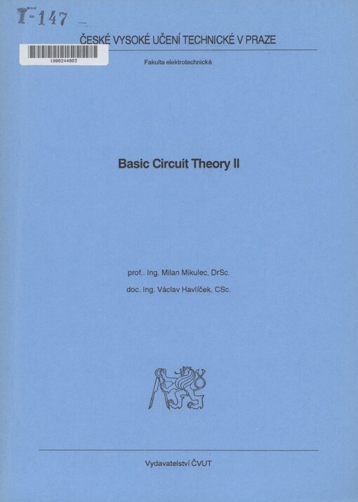 Basic circuit theory II