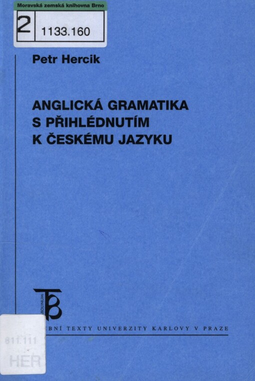 Anglická gramatika s přihlédnutím k českému jazyku