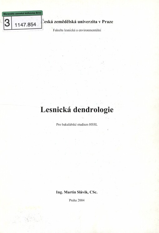 Lesnická dendrologie