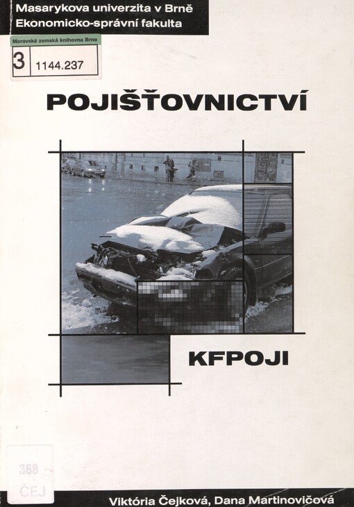 Pojišťovnictví :distanční studijní opora