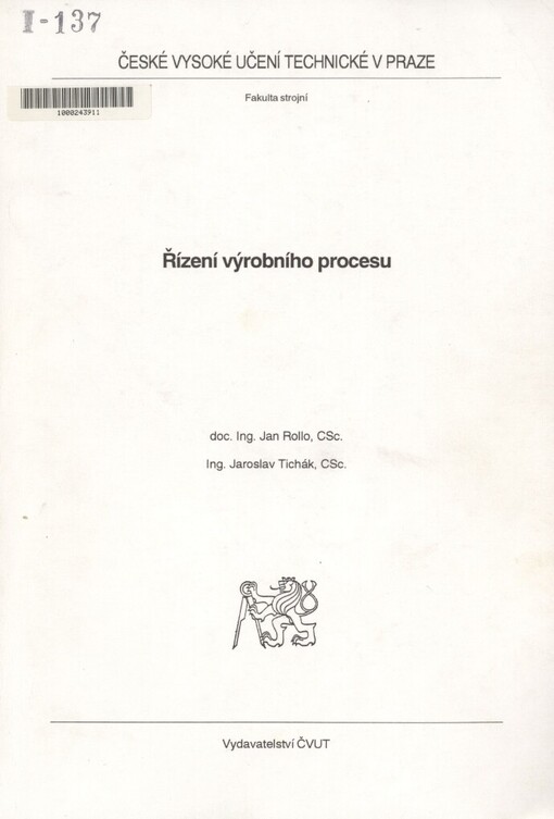 Řízení výrobního procesu