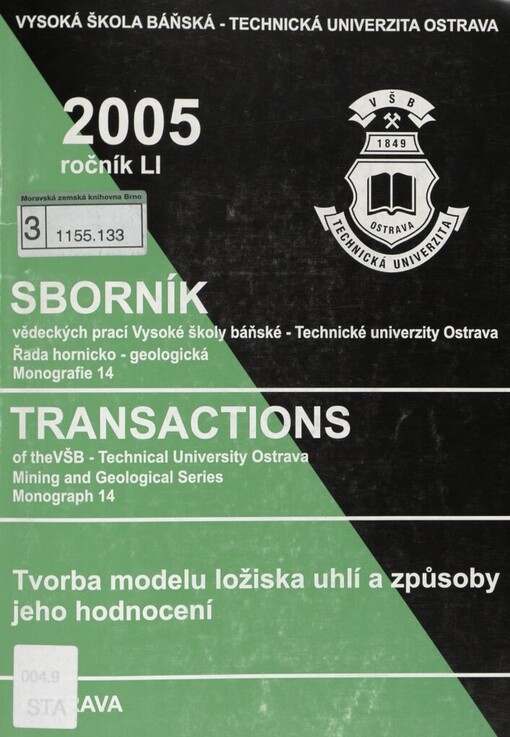 Tvorba modelu ložiska uhlí a způsoby jeho hodnocení