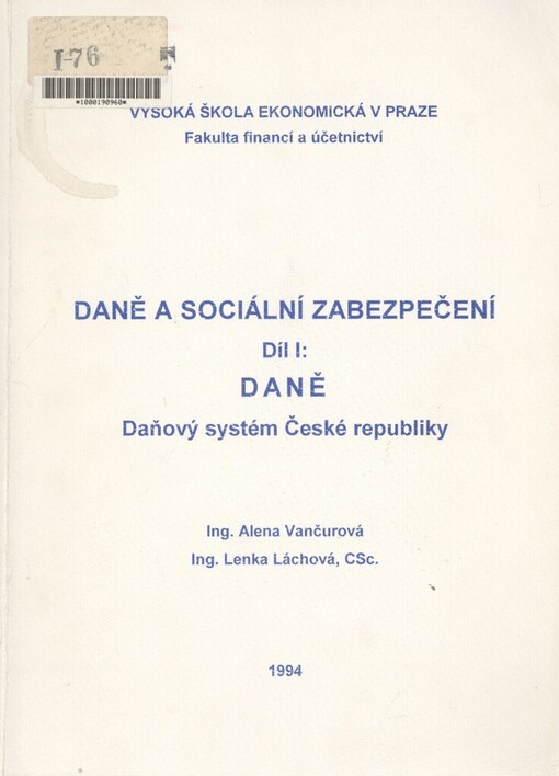 Daně a sociální zabezpečení