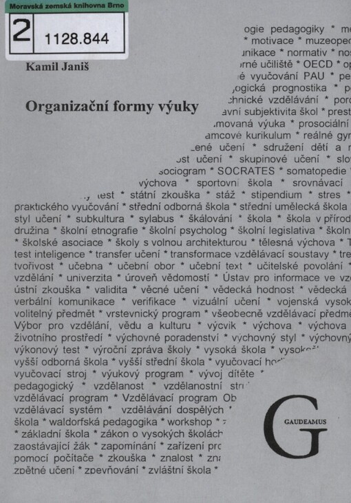 Organizační formy výuky: pracovní texty pro studenty doplňkového pedagogického studia č. 4