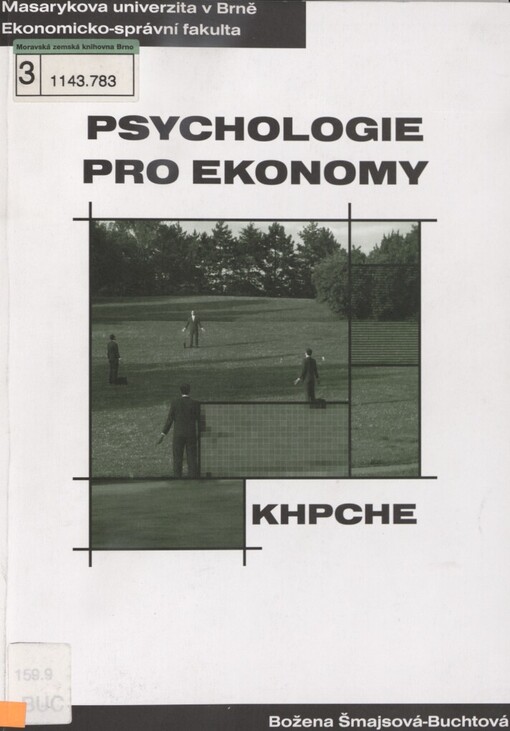 Psychologie pro ekonomy: distanční studijní opora