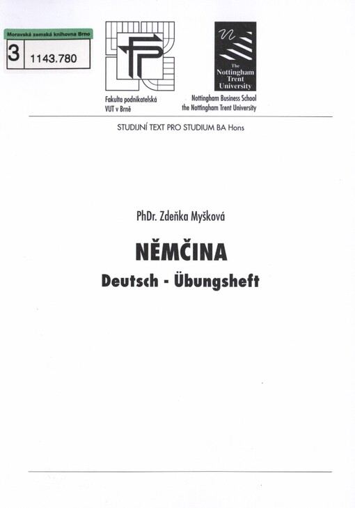 Němčina: Deutsch - Übungsheft