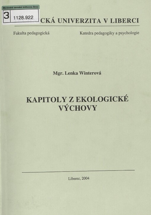 Kapitoly z ekologické výchovy