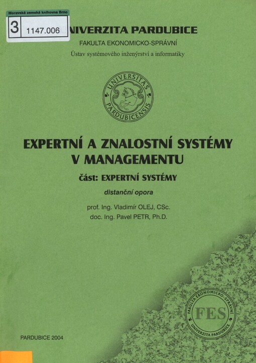 Expertní a znalostní systémy v managementu