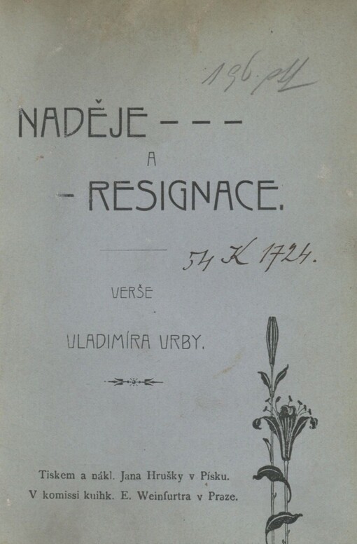 Naděje a resignace: verše