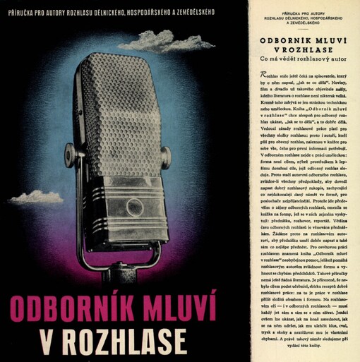 Odborník mluví v rozhlase :co má vědět rozhlasový autor
