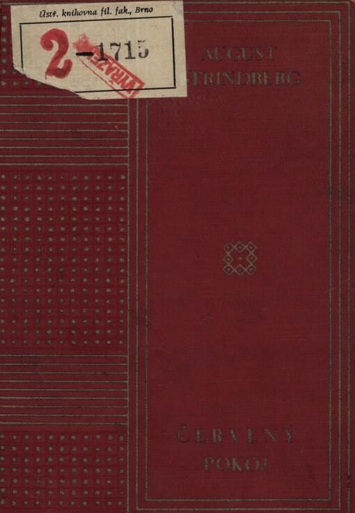 Červený pokoj :obrazy ze života umělců a spisovatelů