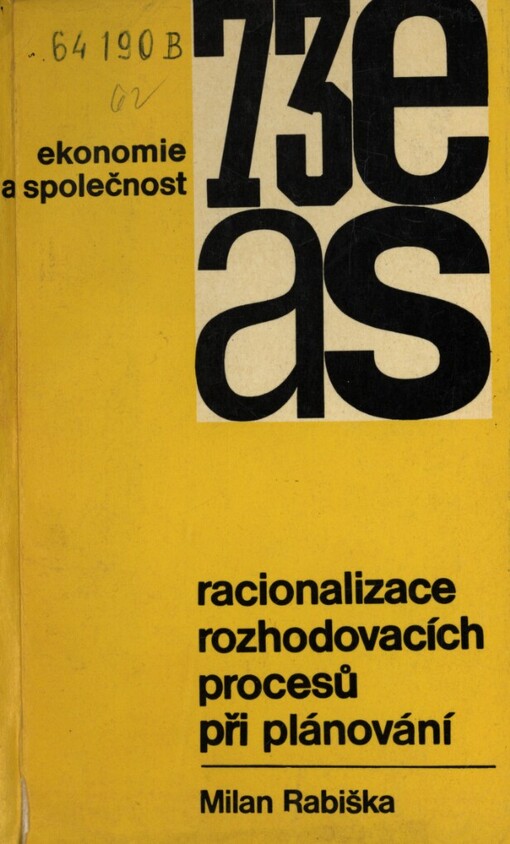 Racionalizace rozhodovacích procesů při plánování