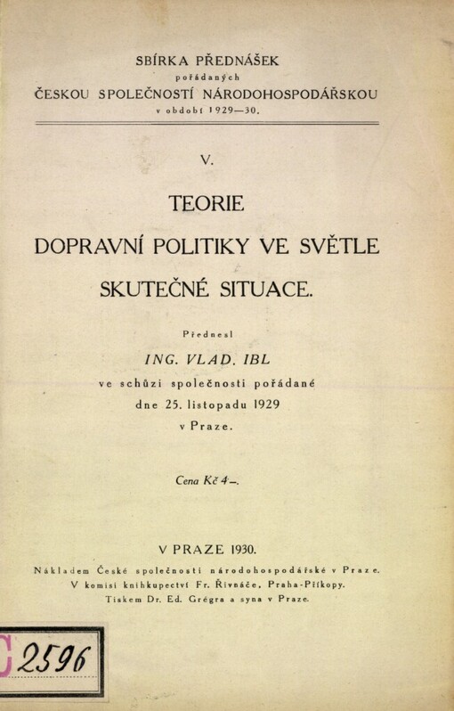 Teorie dopravní politiky ve světle skutečné situace