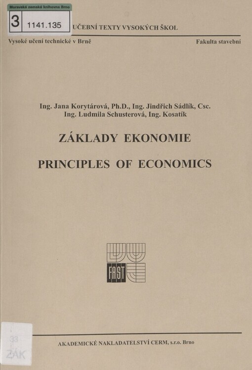 Základy ekonomie =Principles of economics