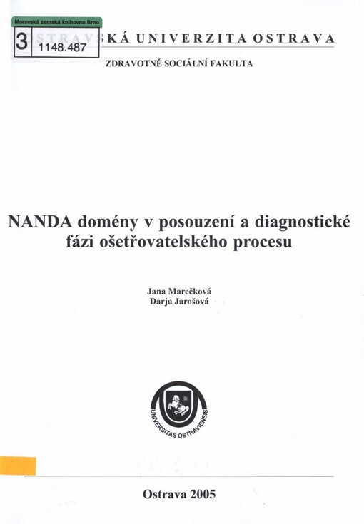 NANDA domény v posouzení a diagnostické fázi ošetřovatelského procesu