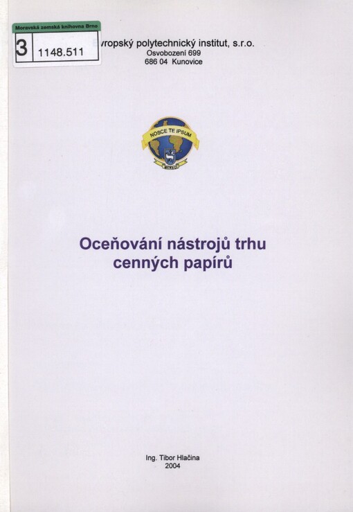 Oceňování nástrojů trhu cenných papírů