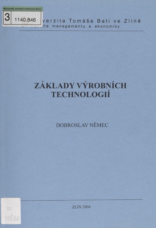 Základy výrobních technologií