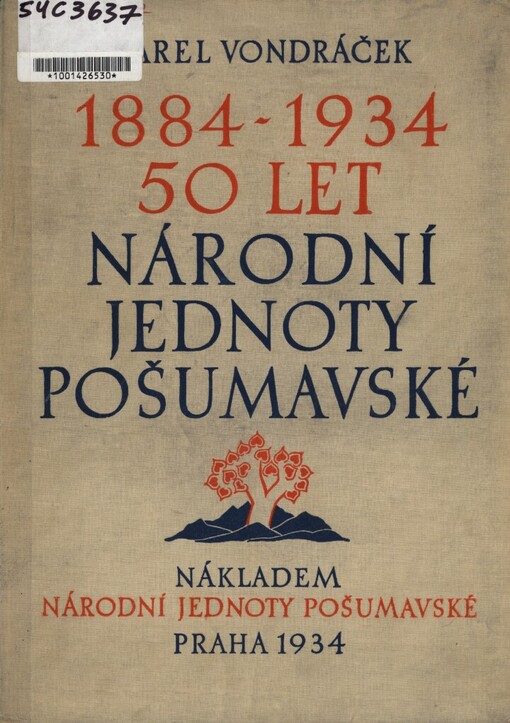 50 let Národní Jednoty Pošumavské :1884-1934