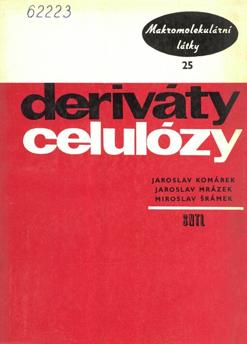 Deriváty celulózy :[Určeno též jako] doplň. lit. pro studující na odb. školách chem.