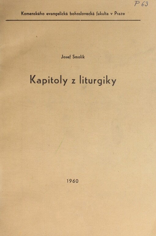 Kapitoly z liturgiky