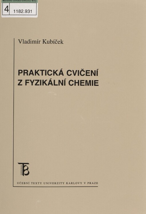 Praktická cvičení z fyzikální chemie