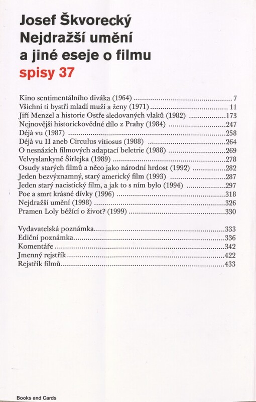 Nejdražší umění a jiné eseje o filmu