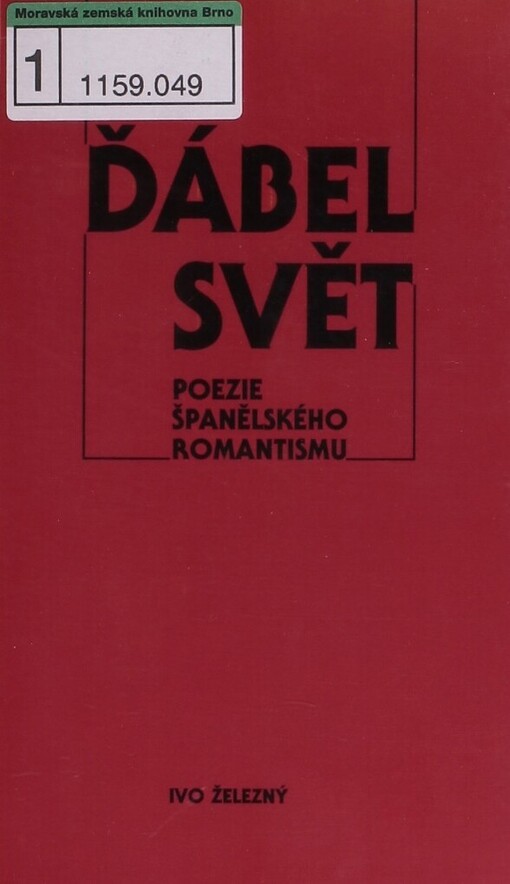 Ďábel Svět: poezie španělského romantismu