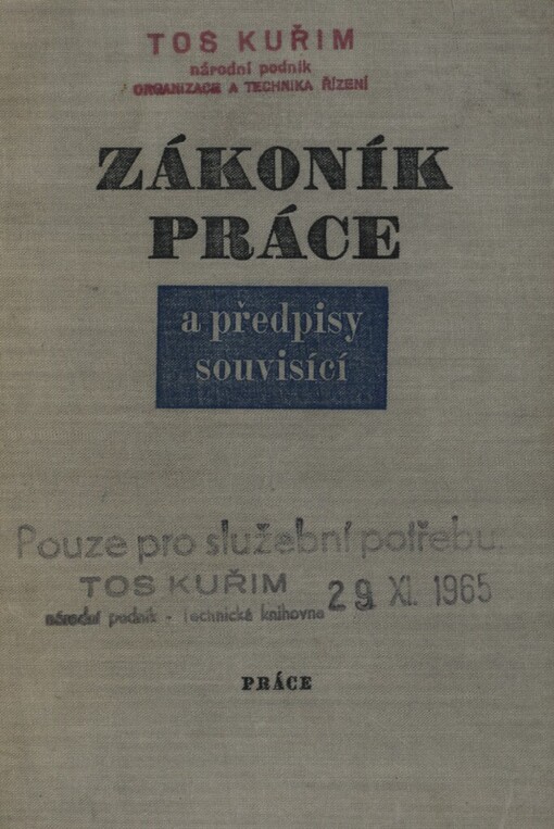 Zákoník práce a předpisy souvisící
