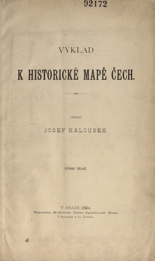 Výklad k historické mapě Čech