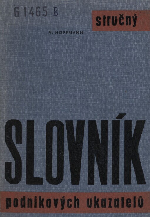 Stručný slovník podnikových ukazatelů