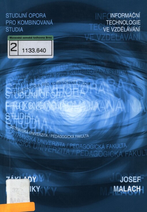 Základy didaktiky: studijní obor: Informační technologie ve vzdělávání